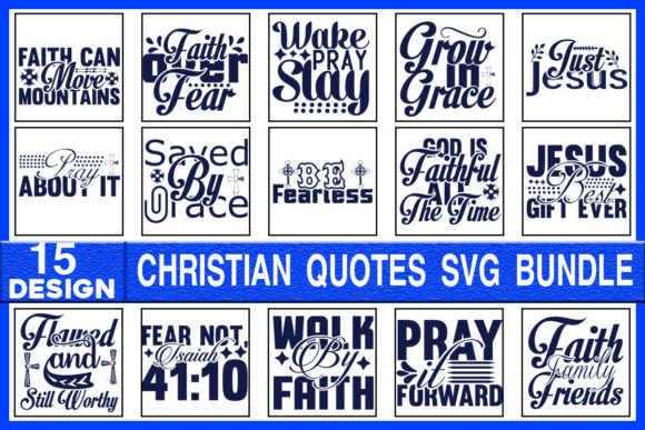 Christan Quotes SVG Designs Bundle