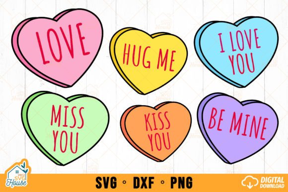 Conversation Hearts SVG Bundle Review