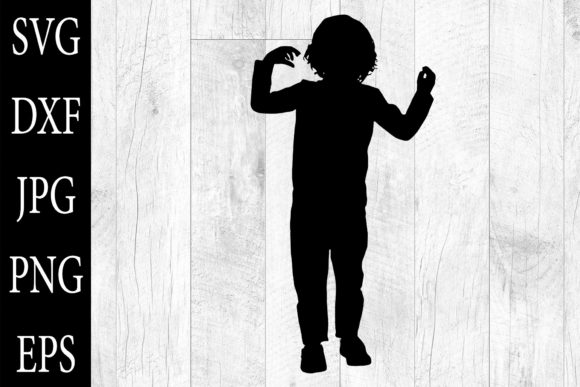 Kids Silhouettes SVG EPS PNG