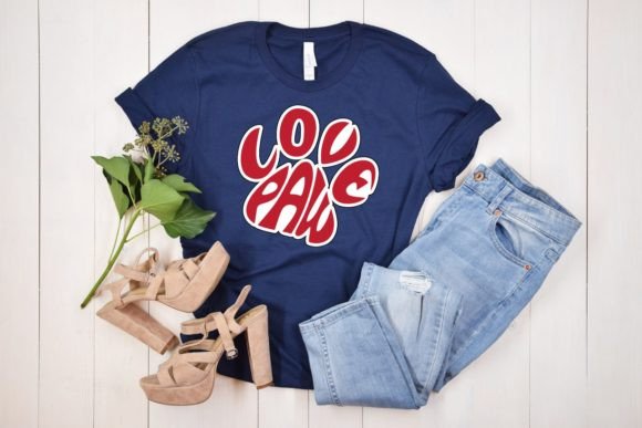Love Paw Svg Cut File, Lettering in Paw