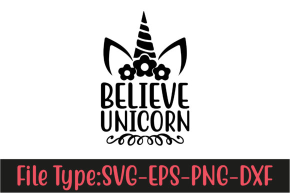 Unicorn SVG Design,Believe – Unicorn-01