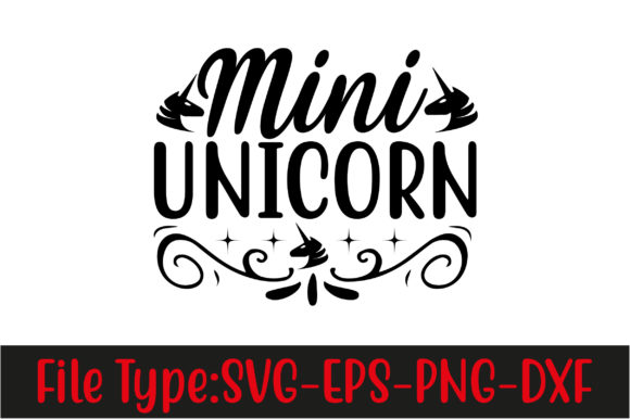 Unicorn Svg Design, mini Unicorn-01