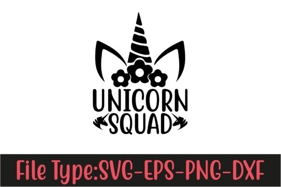 Unicorn SVG Design, Unicorn Squad-01